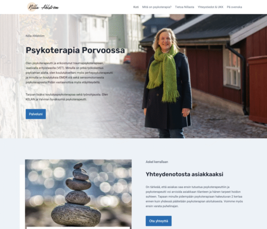 Psykoterapeutti Nilla Ahlström