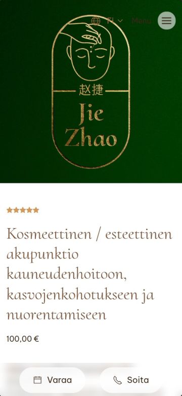 Jie Zhao tuotesivu