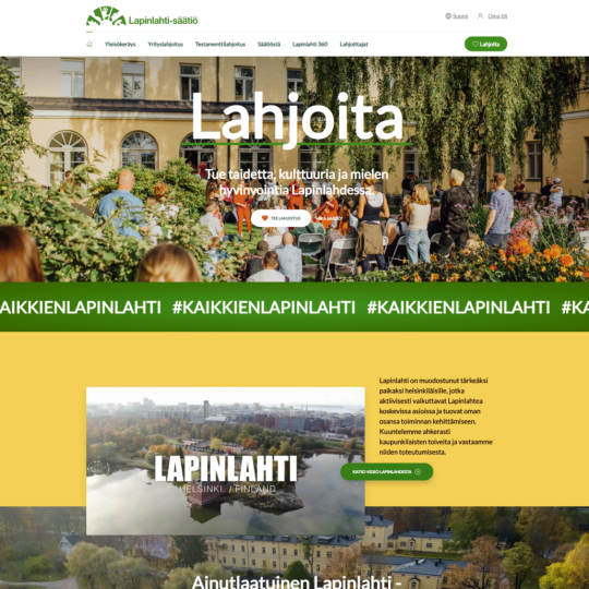 Lapinlahti Säätiö – Varainhankinta